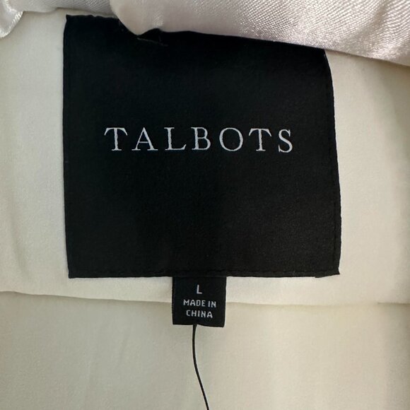 Talbots Cable Knit Quilted Sweater Puffer Vest - NWT - Large - Picture 4 of 7